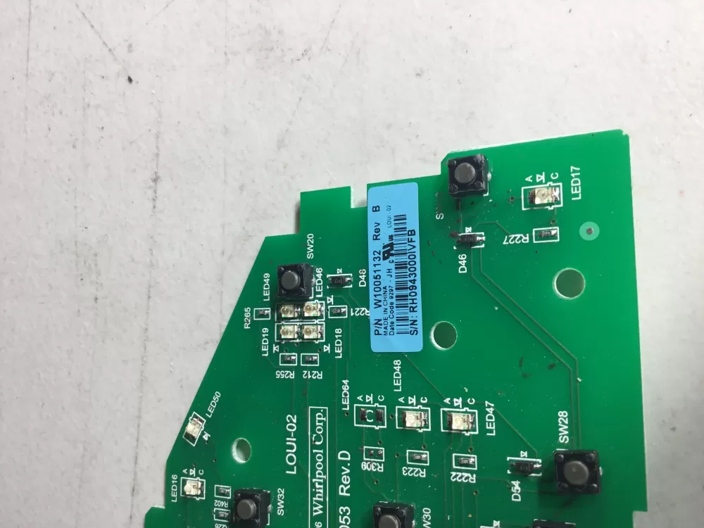 Whirlpool W10051132 W10051134 WPW10051132 Washer Control Board AZ42661 | NR1744