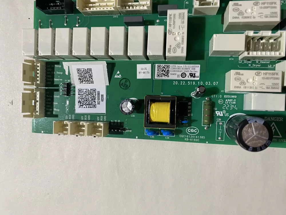 Ge Compact Washer Control Board wh22x35701 0021800086m AZ202295 | BK2655