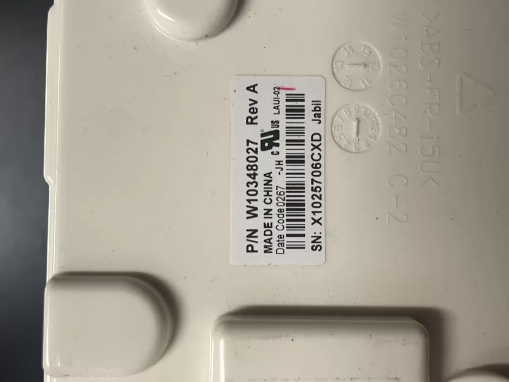 Whirlpool W10604637 W10348027 Washer Control Board User Interface AZ10947 | 1311