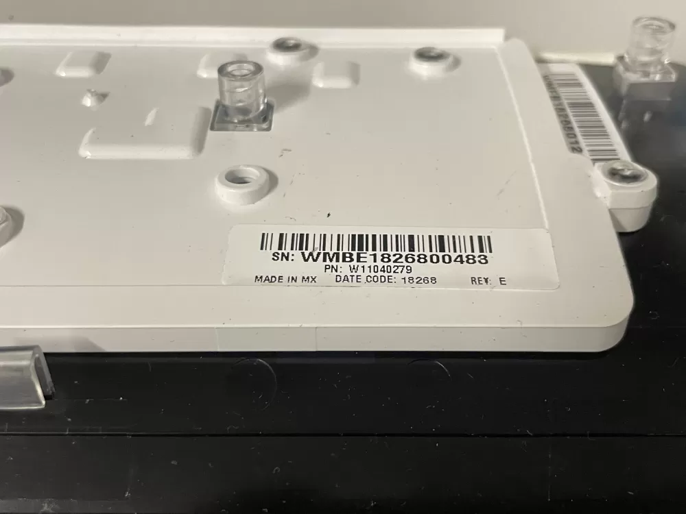 Whirlpool W11130343 PS12347541 Washer Control Board Fascia AZ225222 | Wmv978