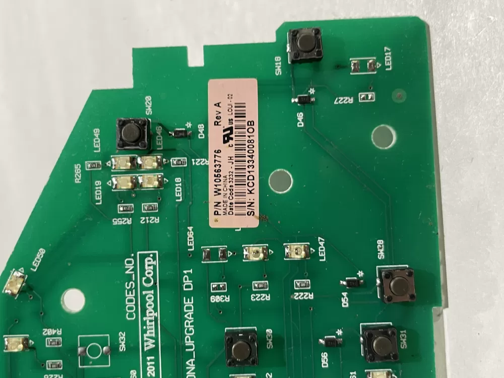 Whirlpool W10563776 Washer Control Board AZ186705 | Wm2682