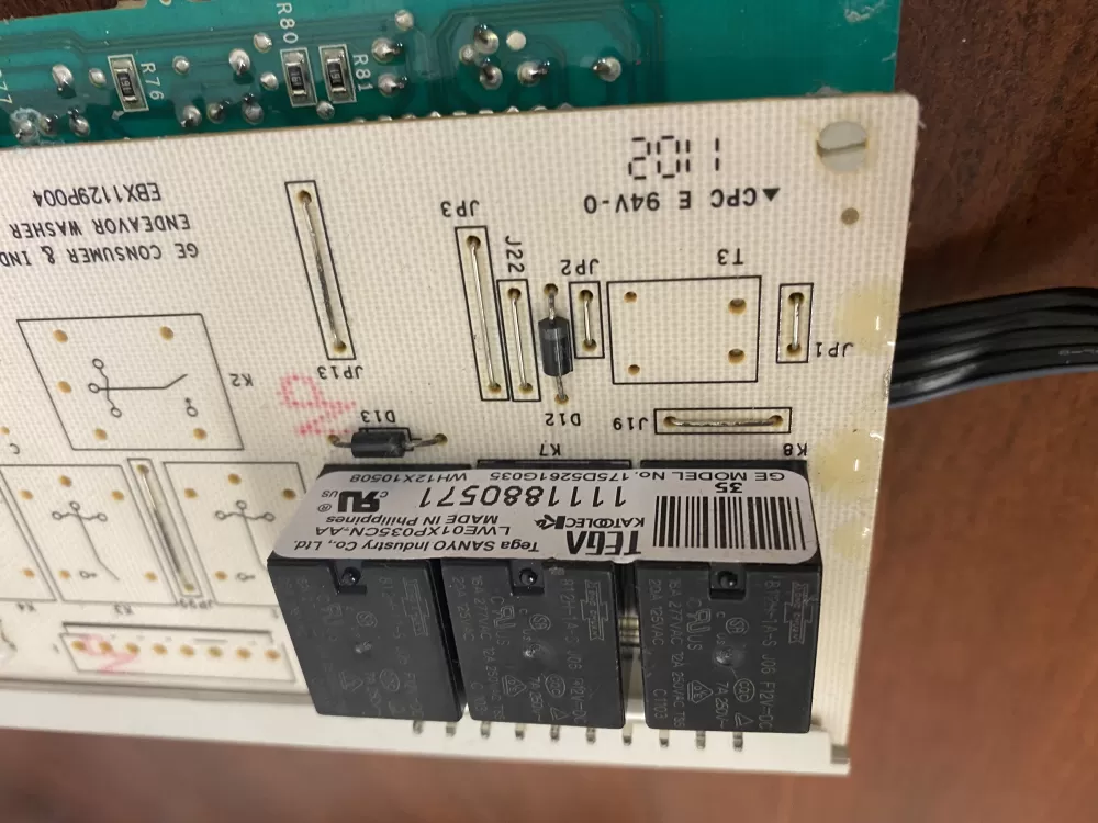 GE 175D5261G035 EBX1129P004 WH12X10508 Washer Control Board AZ33424 | BK1685
