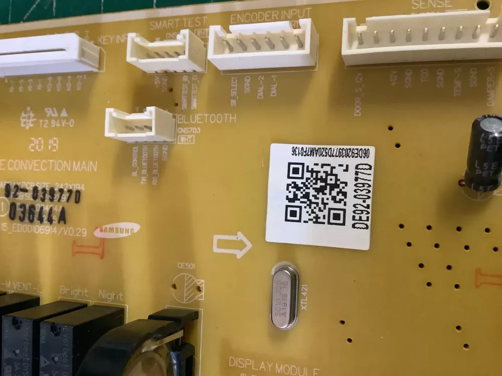 Samsung DE92 03977D Microwave Control Board AZ198793 | NR2769