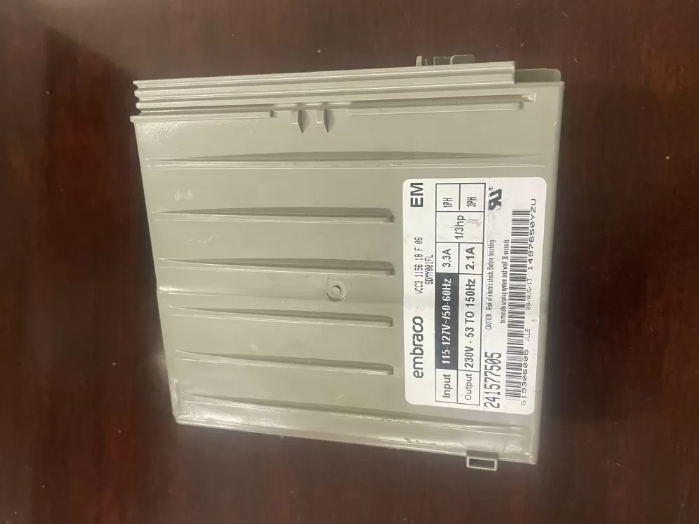 Frigidaire  Electrolux  Kenmore 241577505  AP4393275  1512577  7241577505  AH2361242  EA2361242  PS2361242 Refrigerator Inverter Control Board