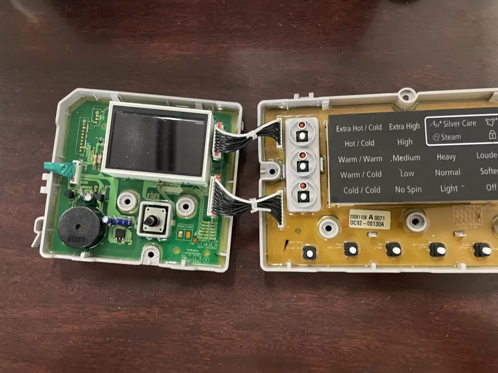 Samsung DC92-00130A  DC92-00125A Washer UI Control Board