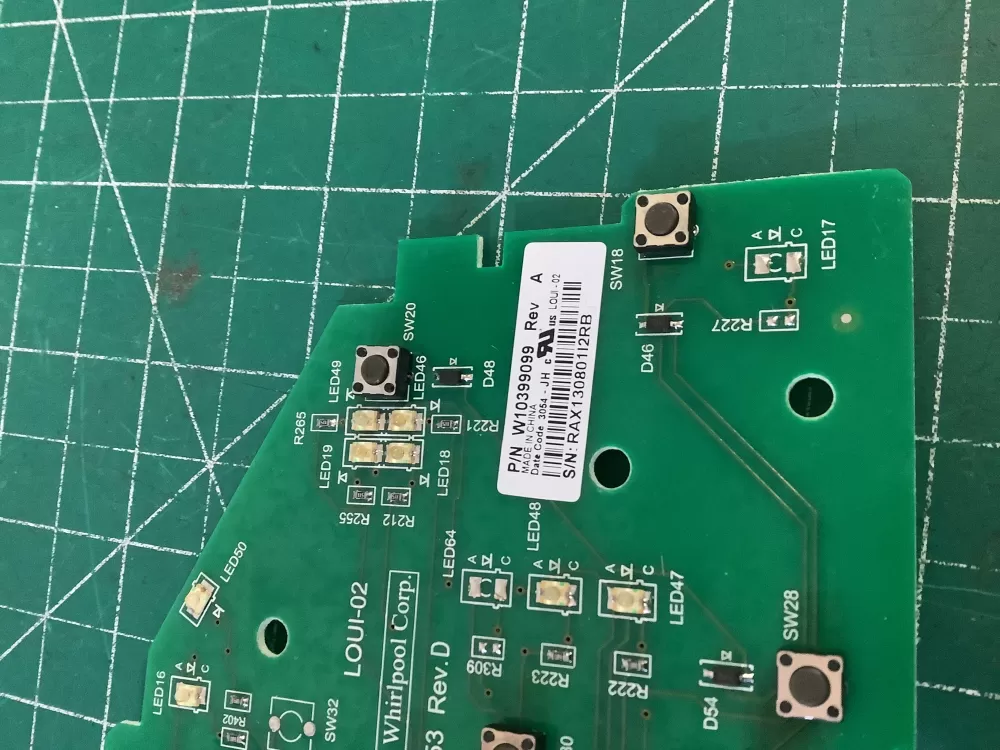 Whirlpool W10399099 Washer Control Board AZ203391 | NR329