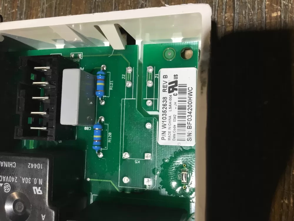 Whirlpool Dryer Control Board - Part # W10352638 AZ52559 | NR1838