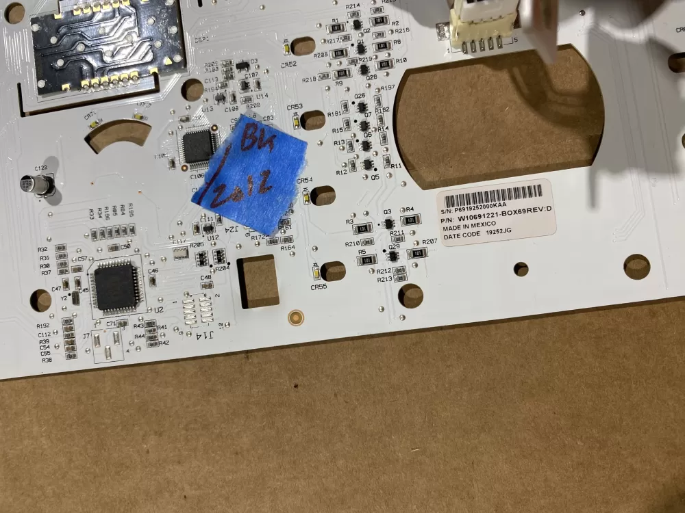 Whirlpool W10691221 Washer Control Panel Board AZ58530 | BK2012