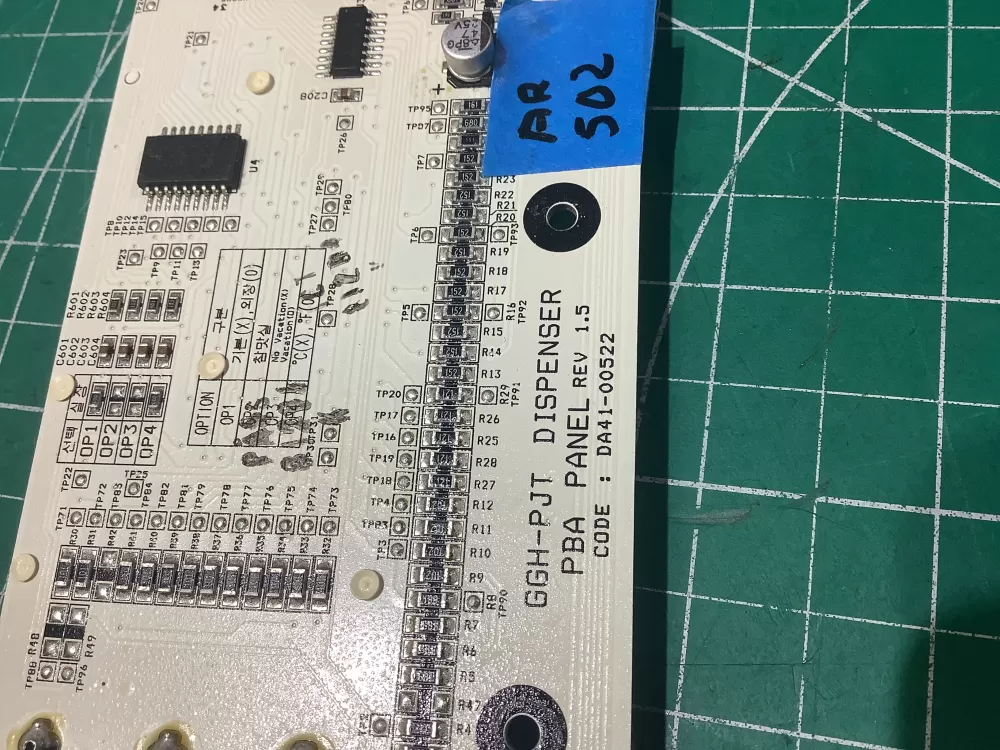 Samsung DA41-00522A Refrigerator Dispenser Control Board AZ187980 | AR502