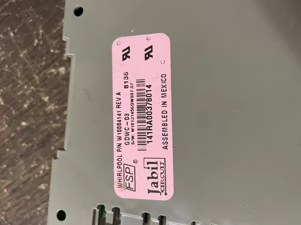 Kenmore KitchenAid W10084141 Dishwasher Control Board AZ60095 | Wm2032