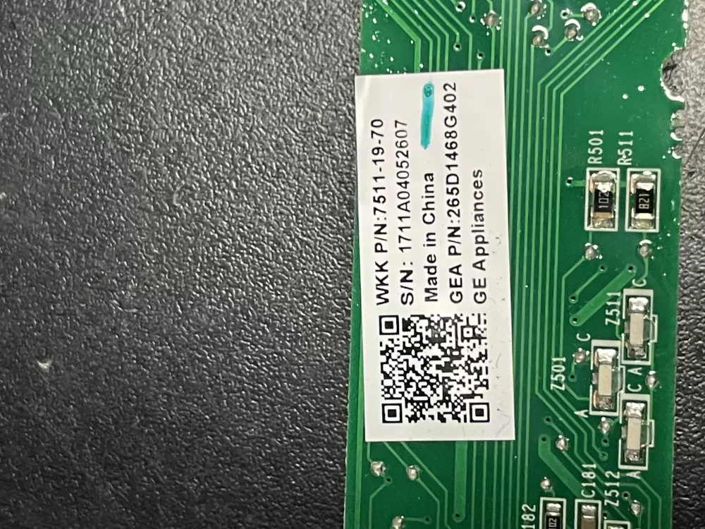 GE 265D1468G402 Dishwasher Control Board AZ13125 | 598