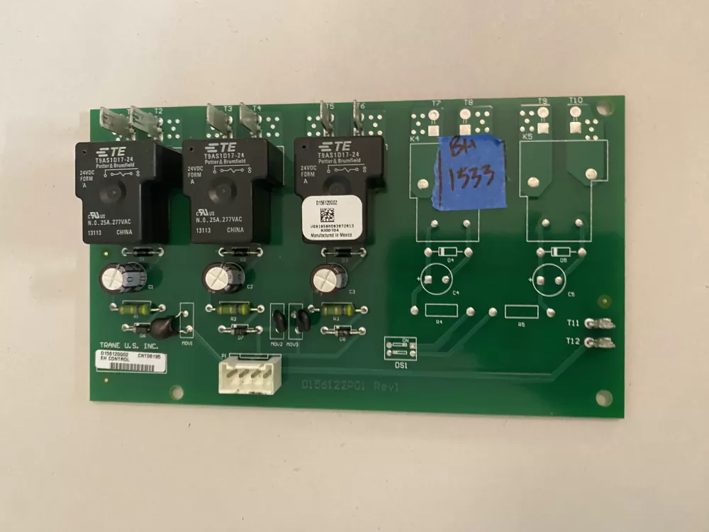 Trane  D156120G02  D156120g02 EM Heat Control Board