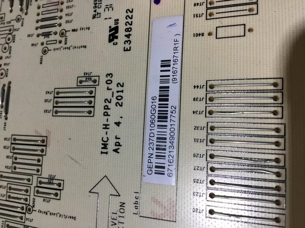 GE 237D1395G011 237D1122G001 237D1060G011 Washer Control Board AZ99588 | NRV387