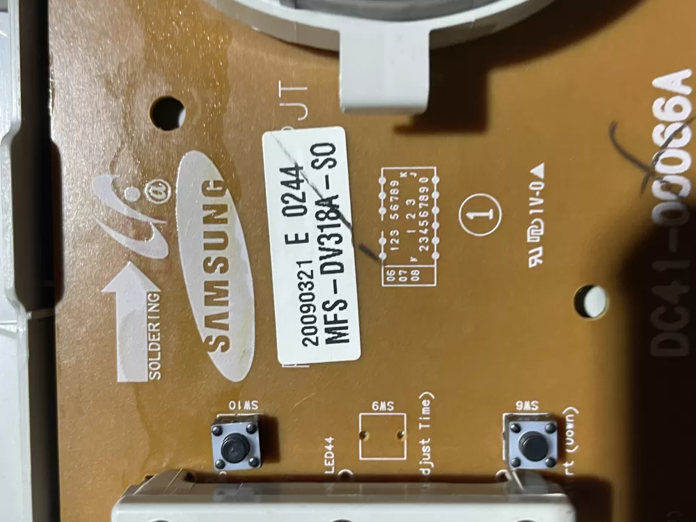 Samsung Dryer MFS-DV318A-S0 Display Board AZ115132 | Wmv645