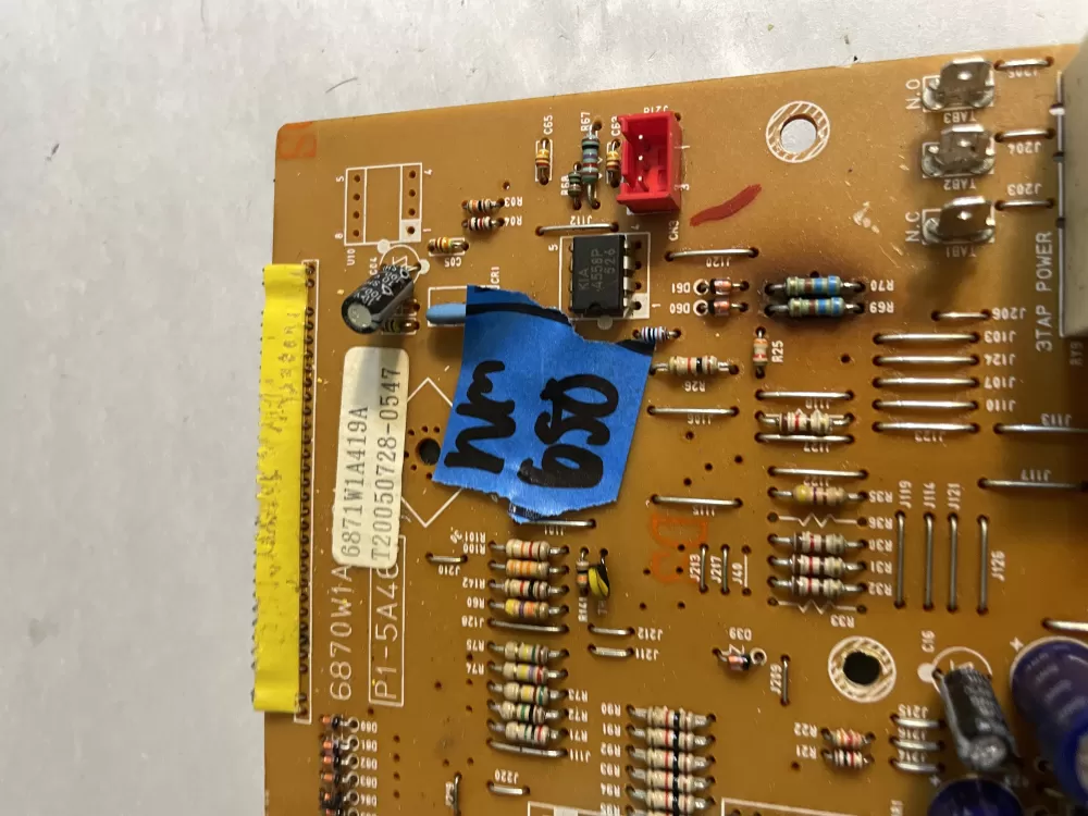LG 6871W1A419A Microwave Control Board AZ194658 | Wm650