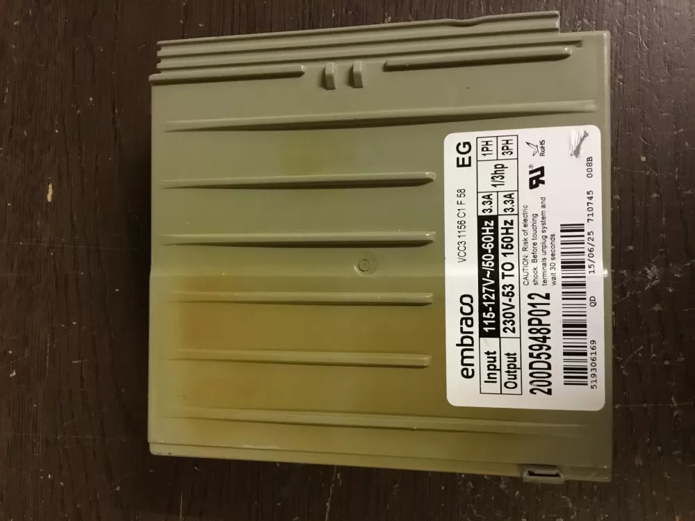 GE 200D5948P012 Refrigerator Control Board Inverter