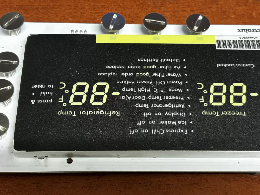 Electrolux 242209733 Refrigerator Display Control Board AZ184971 | GL2599
