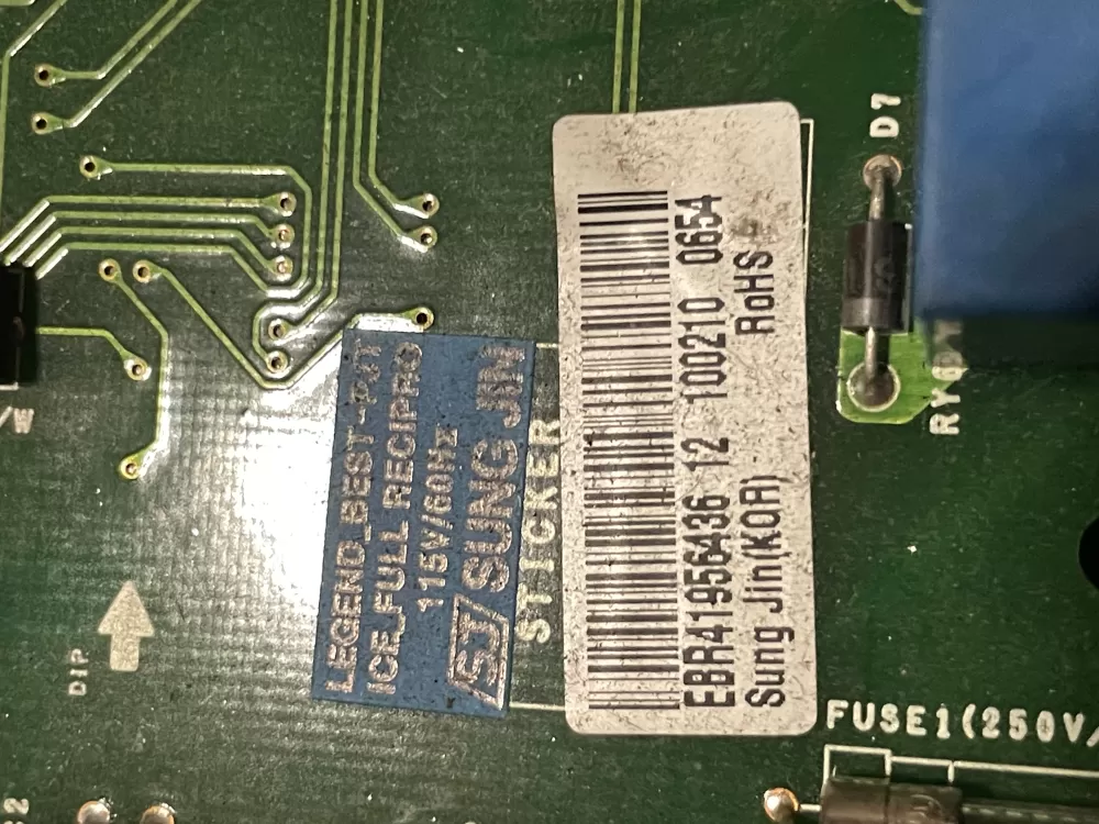 LG EBR41956437 EBR41956436 Refrigerator Control Board AZ29214 | WM182