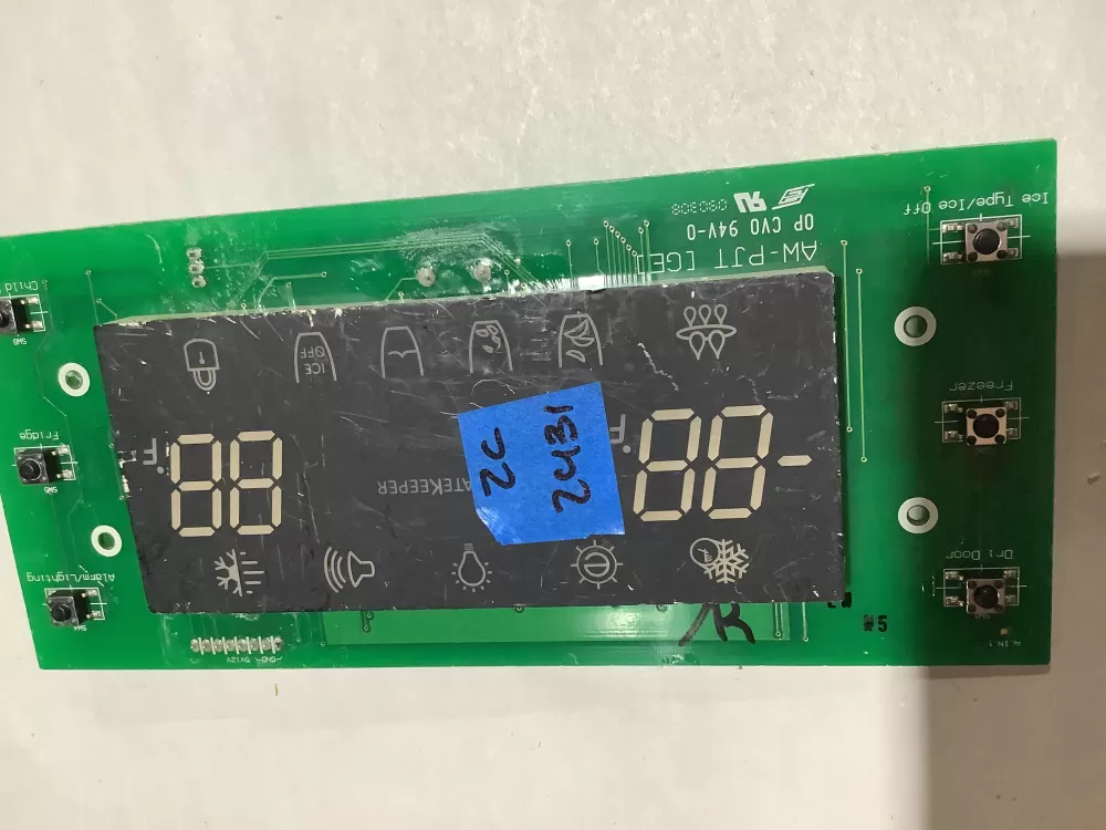 Samsung DA41-00475C Refrigerator Control Board AZ144638 | ZC2431