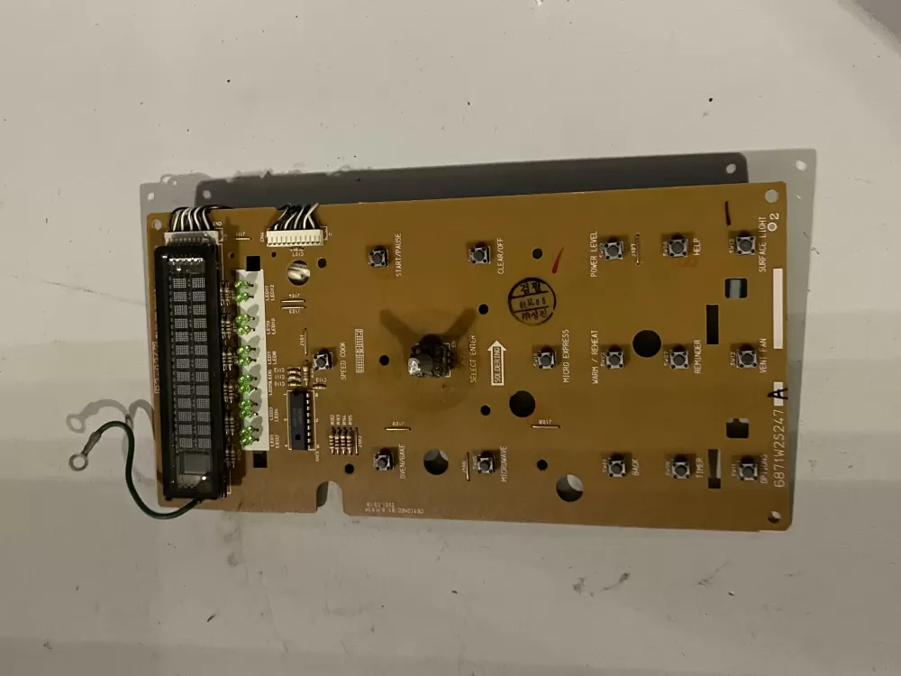 GE 6871W2S247A  6870W2A247A Microwave Control Board