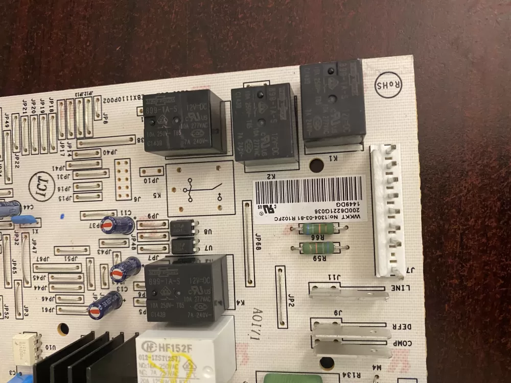 GE EBX1110P002 200D6221G036 Refrigerator Control Board AZ36260 | BK449