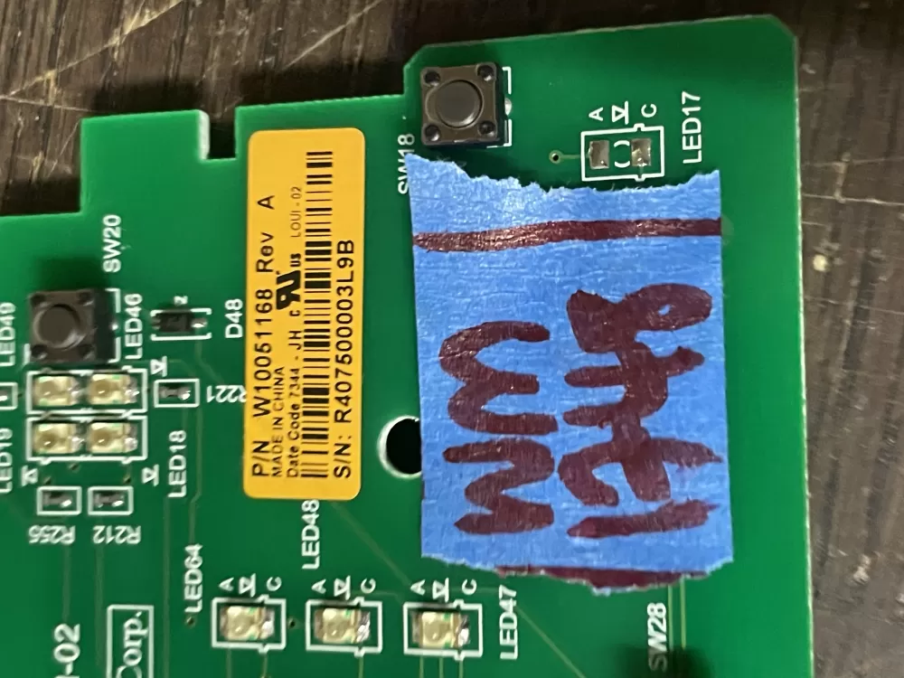 Whirlpool W10051168 Washer Control Board AZ42821 | Wm1748