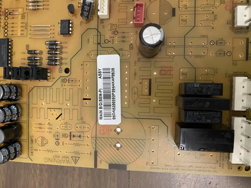 Samsung DA92 00593P Refrigerator Control Board Main AZ56346 | BK1992
