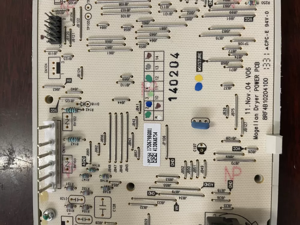 GE 175D6798G001 WE04M10011 Dryer Control Board AZ38766 | KM309
