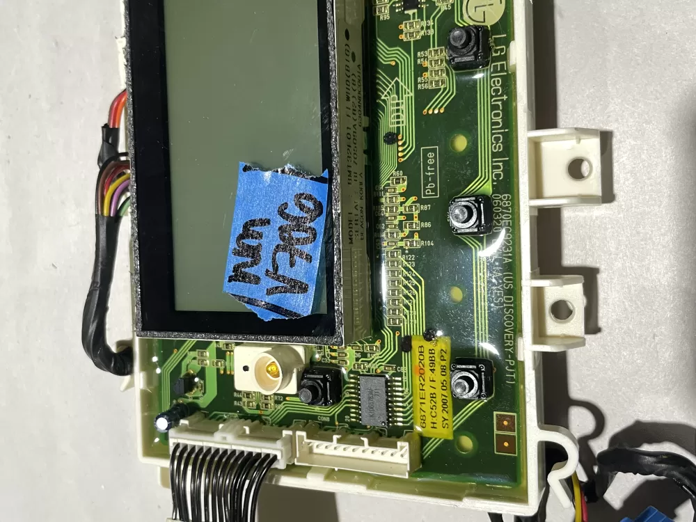 LG 6870EC9236A 6871ER2020B Washer Control Board AZ121740 | Wmv706