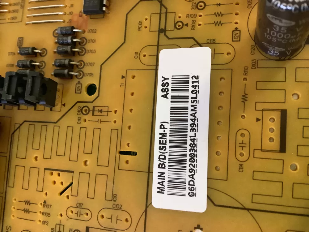 Samsung DA92-00384L DA9200384L Refrigerator Control Board