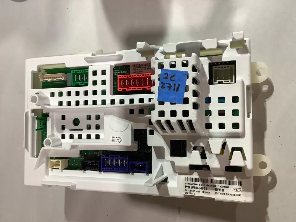 Whirlpool  Amana  Admiral  Roper W10484681  AP5645971  2630122  PS4704668  W10454598 Washer Control Board