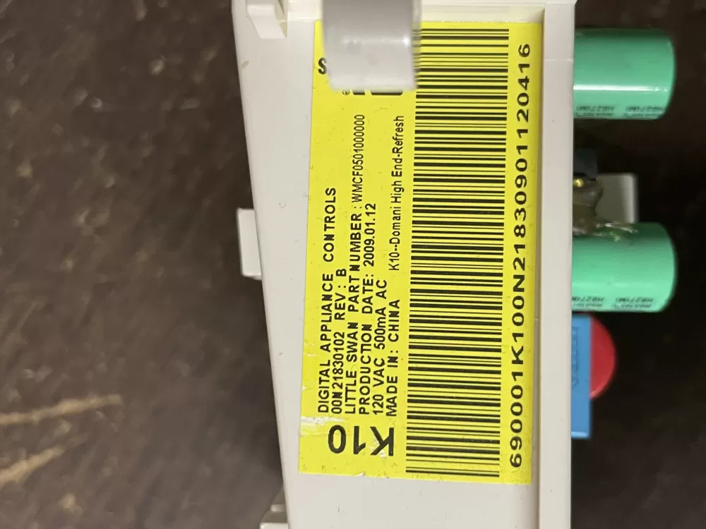 GE WH12X10355 00N21830102 WMCK0501000000 Washer Control Board AZ39510 | Wmv388