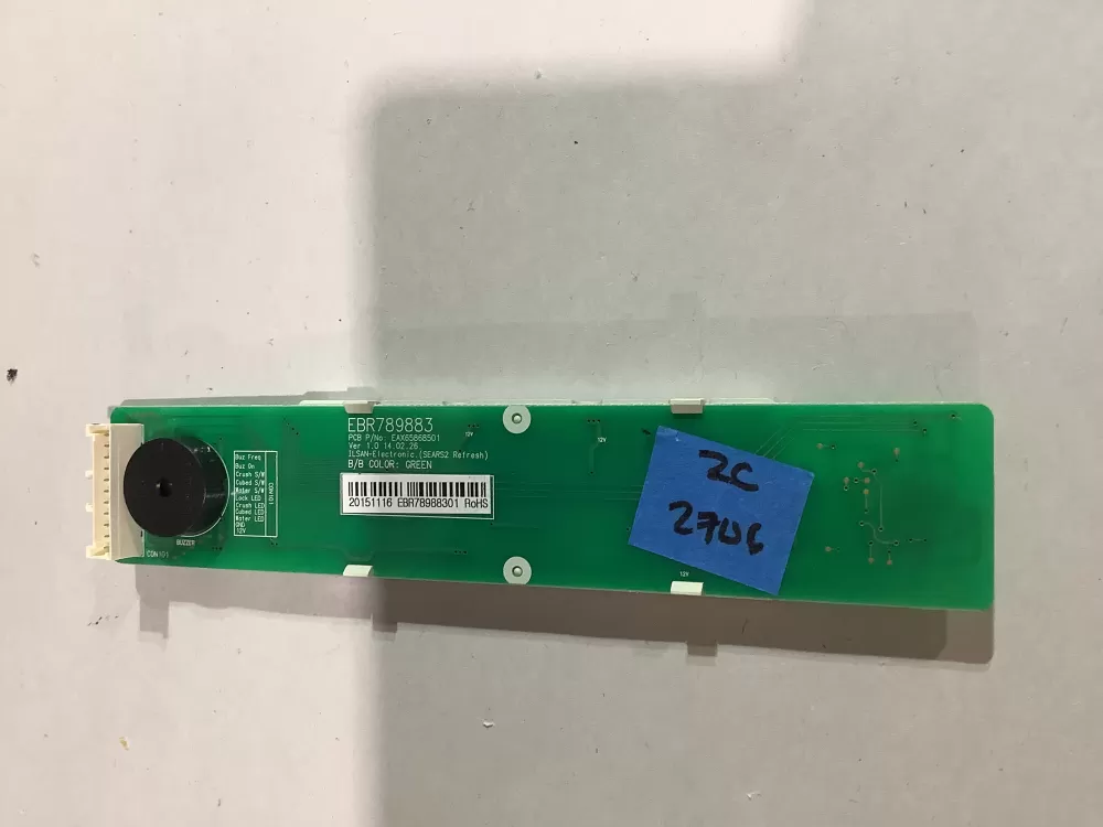 LG EBR78988307 Refrigerator Control Board AZ183650 | ZC2706
