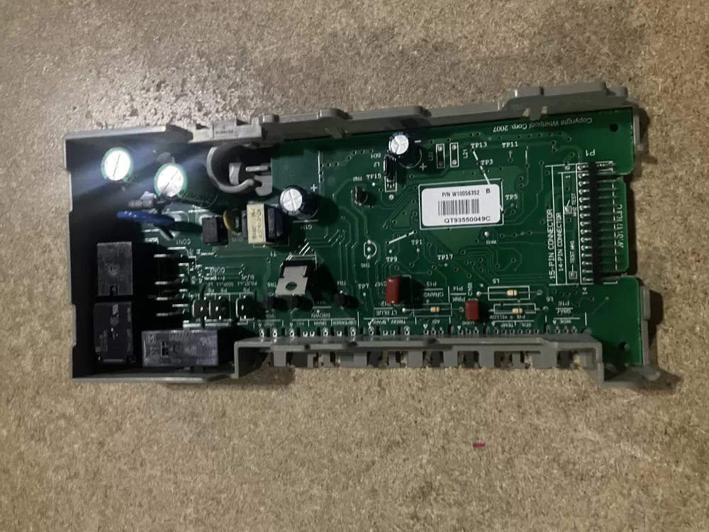 Whirlpool  KitchenAid  Kenmore  Jenn-Air AP6018709 W10056352 W10083123 W10083168 W10110248 W10154151 W10158345 W10193578 W10193580 W10285178 WPW10285178 PS11752011 Dishwasher Control Board