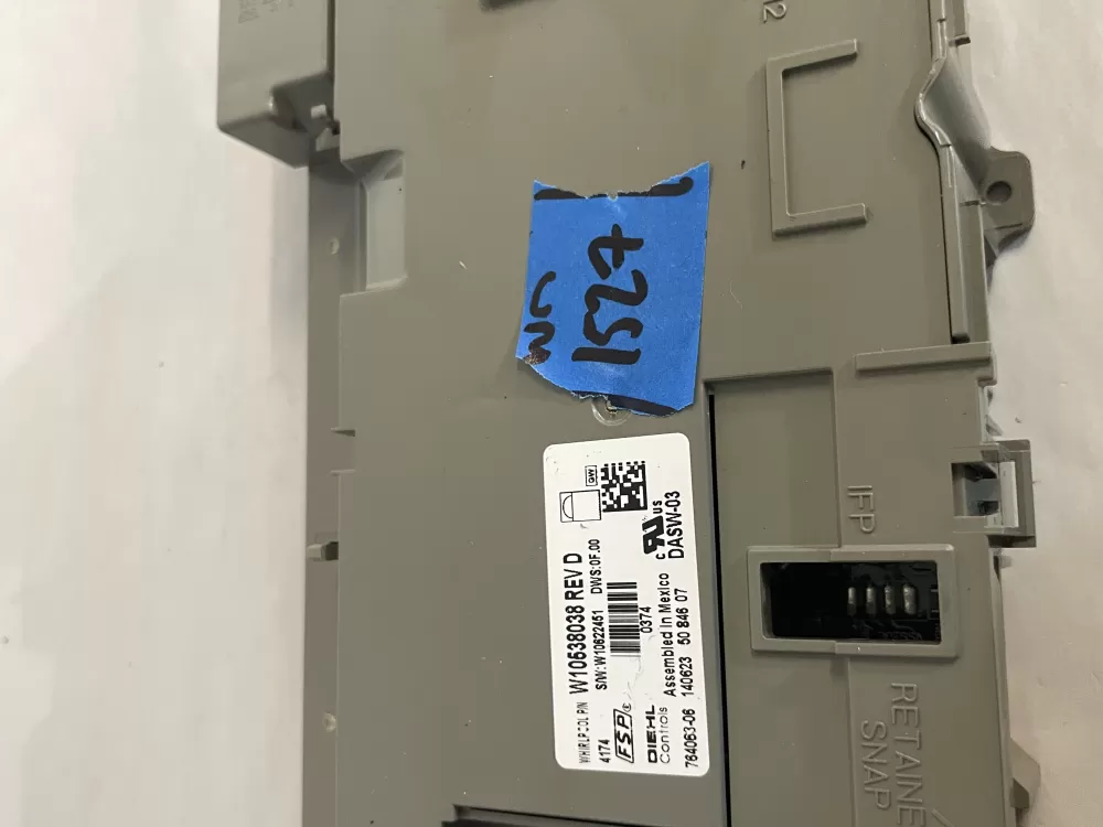 Whirlpool W10602814 W10354910 Dishwasher Control Board AZ213619 | Wm1527