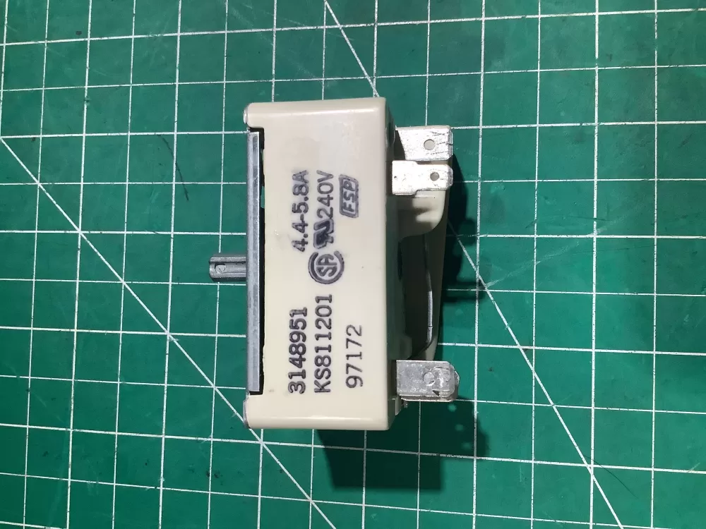 Amana Estate Kenmore Kitchen Aid Magic Chef Maytag Roper Whirlpool 310179 311847 311856 311857 314144 3148951 3149404 W10295576 WP3149404VP WP3149404 Range Infinite Switch