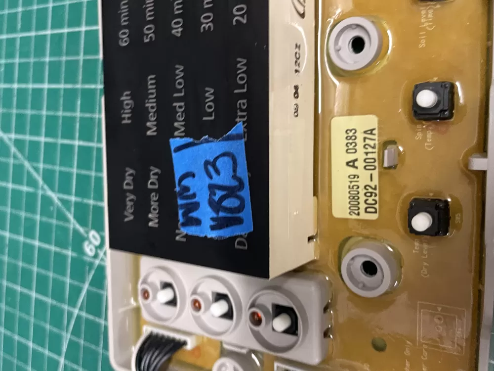 Samsung DC92 00127A Dryer Control Board AZ202703 | Wmv823
