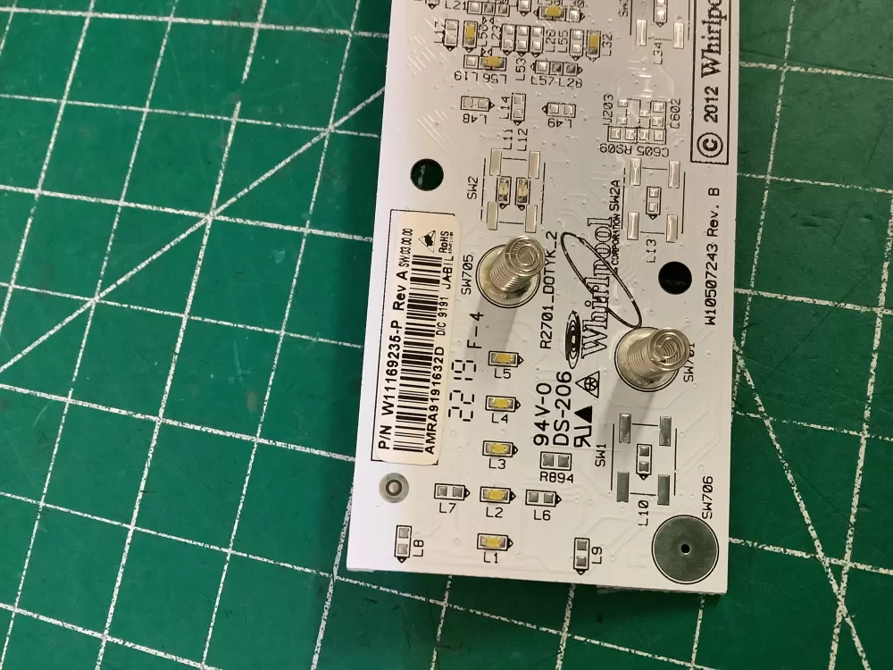 Whirlpool W11169235 Refrigerator Control Board whirlpool AZ187546 | NR2749