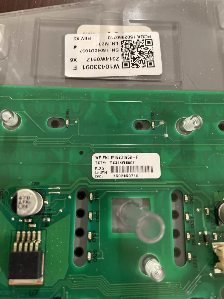Whirlpool W10750482 PS11703033 Washer Control Board Panel AZ66523 | KMV565