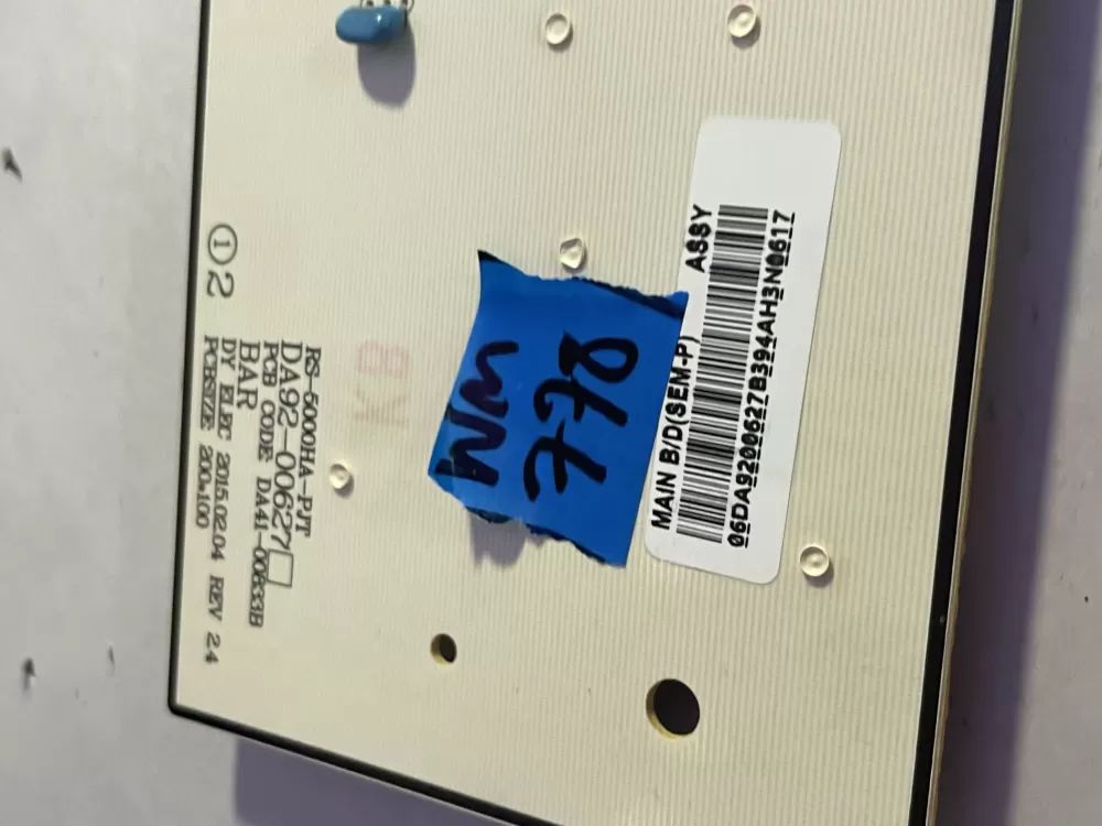 Samsung DA92 00627B Refrigerator Control Board Dispenser AZ195779 | Wm778