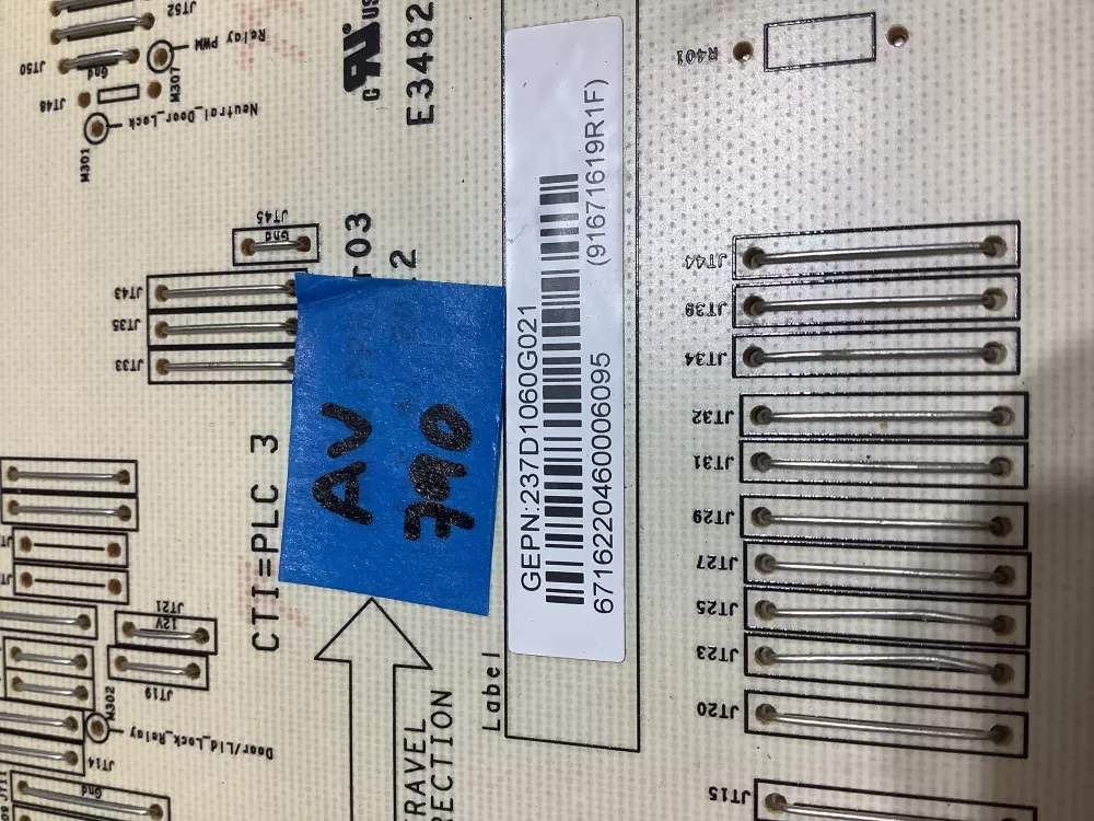 GE 237D1060G021 Washer Control Board AZ186431 | AV790