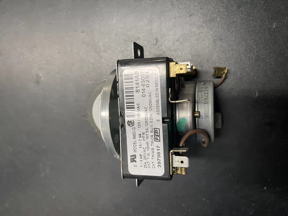 Whirlpool  Kenmore  Maytag  Roper  Amana  Inglis  Admiral WP3979617  AP6009055  3979617  8299782  921240  PS11742197 Dryer Timer