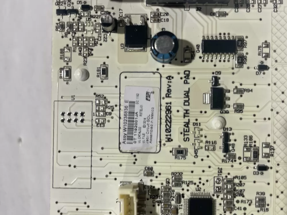 Whirlpool W10222961 Refrigerator Display Control Board UI AZ151157 | Wm1948