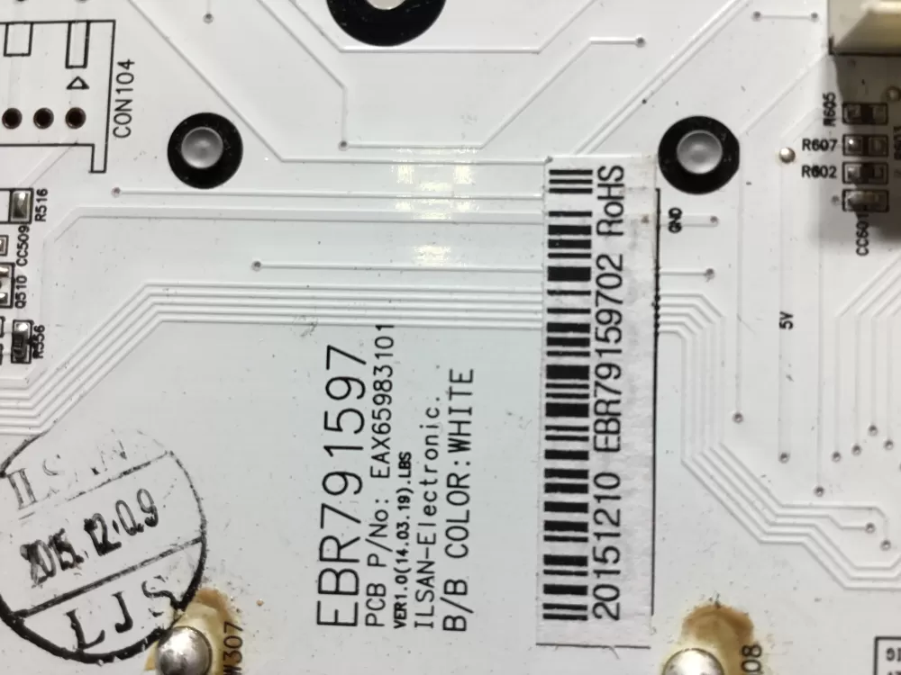 LG EBR79159702 KENMORE Refrigerator Control Board Dispenser AZ46349 | NR273