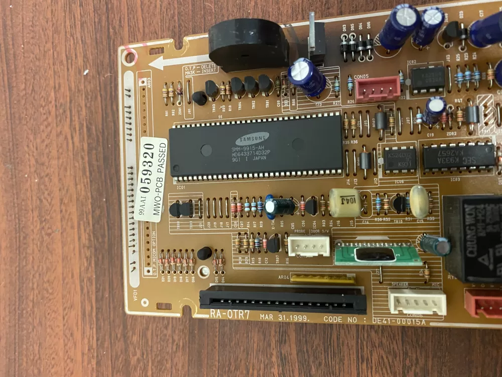 Samsung DE41 00015A Microwave Control Board AZ30288 | BK195