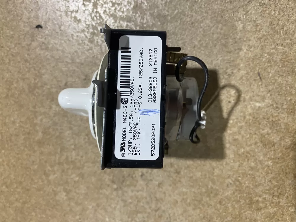 GE 572D520P021 WE4M271 Dryer Timer