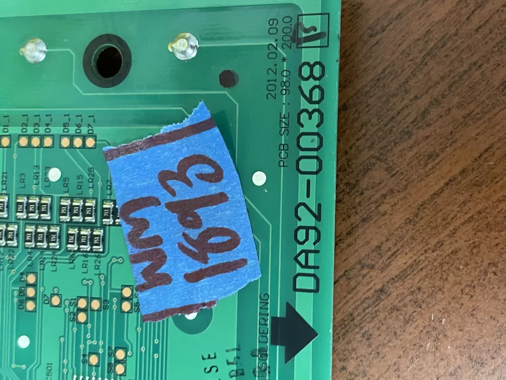 Samsung DA92-00368B Refrigerator Dispenser UI Control Board AZ52311 | Wm1893