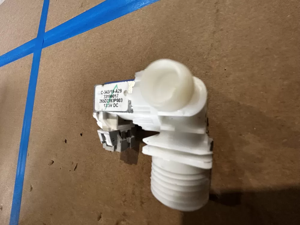 GE 33199017 Dishwasher Water Inlet Valve AZ159553 | Sl134