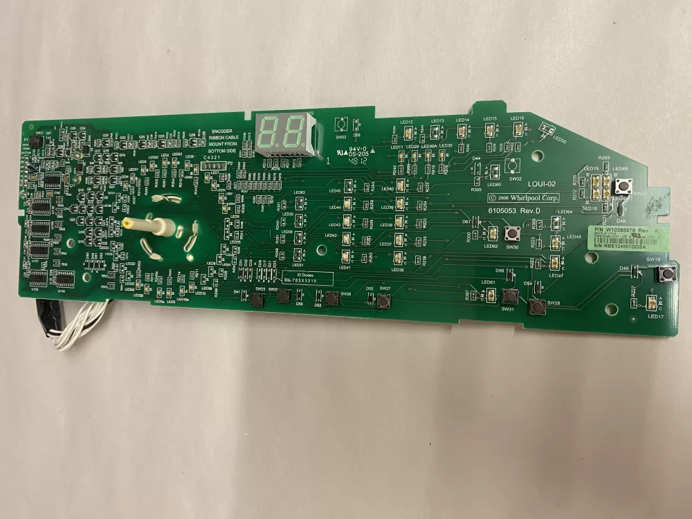 Whirlpool W10388679 W10388675 Dryer Control Board