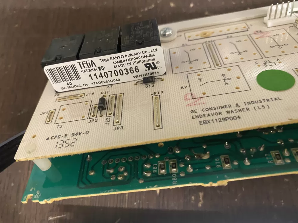 GE 175D5261G040 EBX1129P004 WH12X10614 Washer Control Board AZ52487 | BK1867